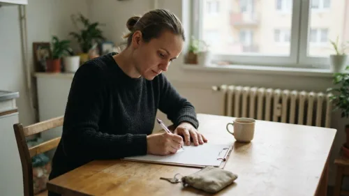 Kalkulačka a voskovky na kuchynskom stole, ilustrácia k téme daňový bonus na dieťa