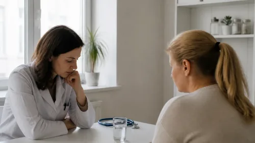 Žena v čakárni u lekára rieši dlh v zdravotnej poisťovni