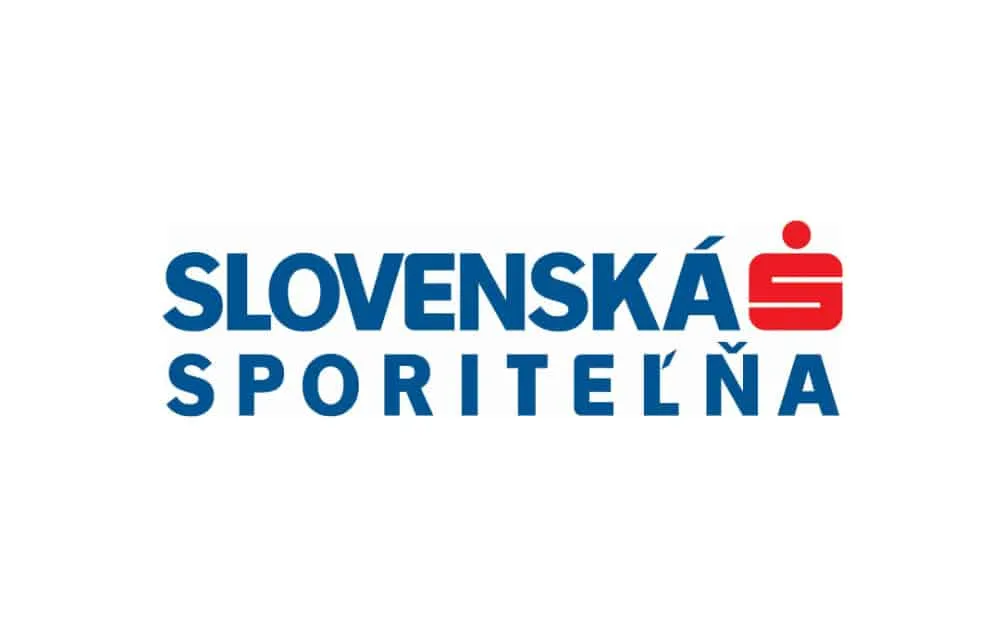 Aplikácia George v smartfóne a logo Slovenskej sporiteľne